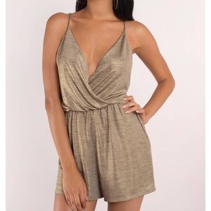 Sparkly gold romper! NWT